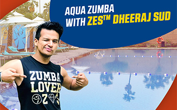 The energetic session of Aqua Zumba was conducted by ZES™ Gujarat Dheeraj Sud where participants loved grooving to the peppy beats.