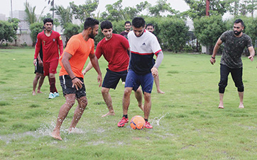 An exciting and thrilling Mud Football match took place between Surat Football Club (SFC) and Goal Diggers Football Club (GDFC).